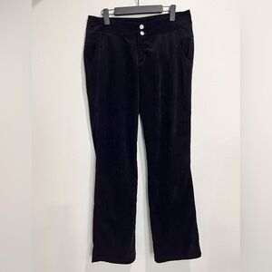 WOOLRICH CORDUROY STRAIGHT LEG PANTS SZ 10 BLACK COTTON STRETCH EUC CLASSIC